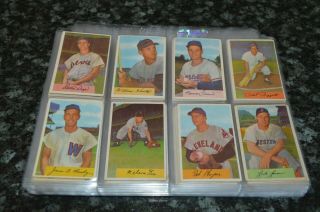 1954 Partial Bowman Baseball Card Set 1 - 224 Only Missing 10 Cards