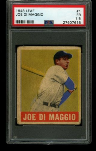 1948 Leaf Joe Dimaggio Yankees 1 Psa 1.  5
