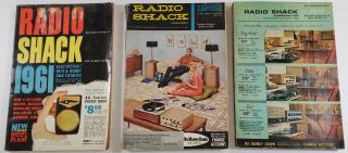 1961 1962 1963 Radio Shack Electronic Hi - Fi Hobby Catalogs