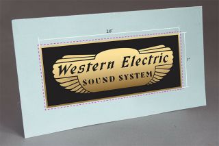 Pre Cut 2.  6 " Western Electric Water Slide Decal For Vintage Diy Project