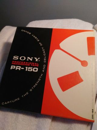 1 - Sony Pr - 150 7 " X 1/4 " Reel W 1,  800ft Tape Professional Recording Tape