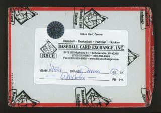 1984 Donruss Baseball Wax Pack Box BBCE Mattingly Year 2