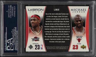 2005 Upper Deck MJ LJ Bonus Pack LeBron James Michael Jordan LJMJ8 PSA 10 GEM 2