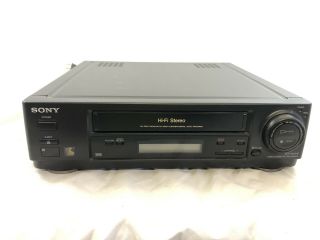Sony Vcr Player & Recorder Vhs Model Slv - 620hf No Remote Parts Only