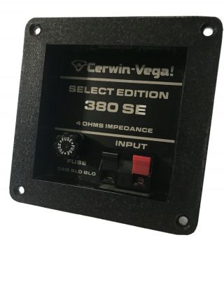Cerwin Vega 380 Se Speakers (1) Speakers Terminal Plate Only,