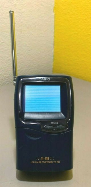 Casio Handheld Portable Ti - Stn Lcd Color Television Tv - 980 -,