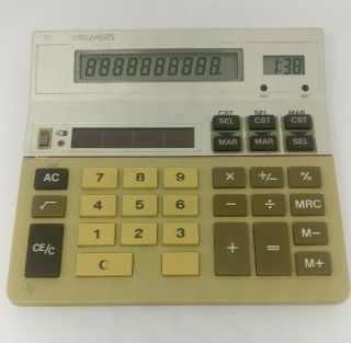 Texas Instruments Ba - 20 Profit Manager Ti Calculator Solar Battery Powered Worn