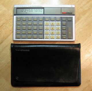 Vintage Texas Instruments Ti - 66 Programmable Calculator (1982) With Pouch