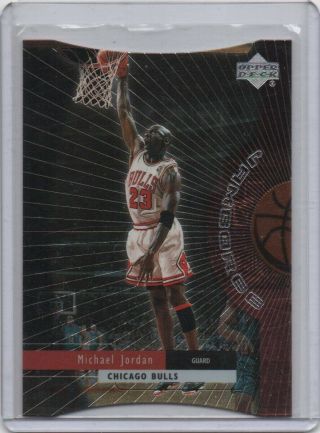 1999 - 00 Upper Deck Jamboree Michael Jordan Quantum Die - Cut 044/100 Rare 90s Mj