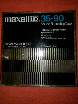 Maxwell Ud Ultra Dash Dynamic 35 - 90 Sound Recording Tapes 1800ft Nos