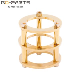 1pc Gold Plated Brass Tube Guard Protector Cover For 12ax7 12at7 Ecc83 6922 5687