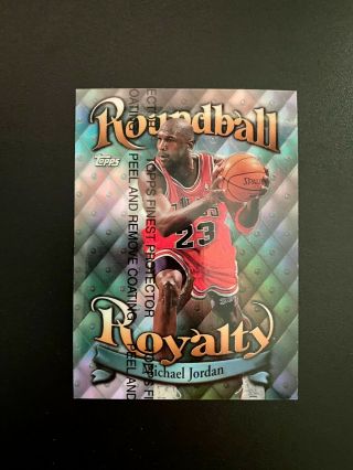 Michael Jordan 1998 Topps Roundball Royalty Refractor W/sticker R1 Bgs 10?