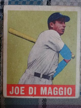 Joe Dimaggio 1948 Leaf 1 Rare Good Shape For Age