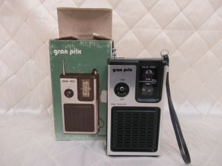 Gran Prix Am Fm Pocket Radio Model Pfm - 88 Vintage W/ Box
