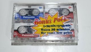 Panasonic Mc - 60 Mc - 90 Minute Micro Cassettes 4 Pack Rt - 604vp