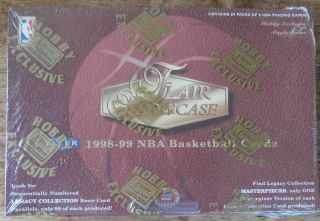 1998 - 99 Fleer Flair Showcase Nba Basketball Hobby Box Factory