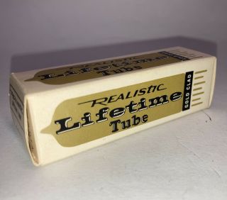 Vintage Nos Realistic Lifetime Tube 50c5 Gold Clad Tc Tandy Fort Worth Tx