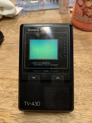 Vintage Casio 2 - Inch Lcd Pocket Color Television; Model Tv - 430