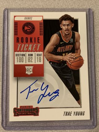 2018 Panini Contenders Trae Young Rookie Rc Auto 142 Psa 10?