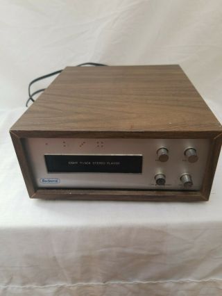 Vintage Federal Solid State 8 Track Stereo Player Rare Powers On.  A18