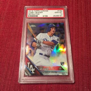 4 Corey Seager 2016 Topps Chrome Refractor 150 Psa 10 Rookie Cards