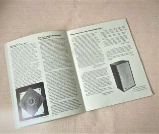 Advent Loudspeaker Brochure - Large / Small Advents - 1970 ' s 3