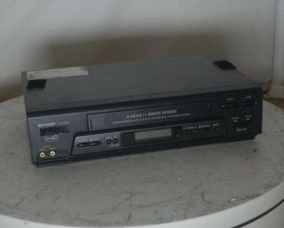 Sharp Vc - A565 4 - Head 19 Micron Vcr Vhs Recorder Player See Notes