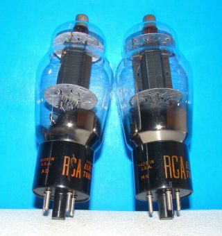 6bg6g Vintage Radio Rca Red Audio Vacuum Tubes 2 Valves St Shape 6bg6ga