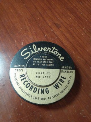 Vintage Silvertone Recording Wire