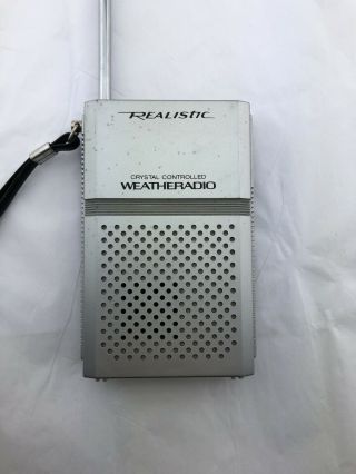 Vintage Radio Shack Realistic Portable Weather Radio 9v Model No.  12 - 151a