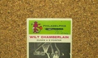 1961 Fleer Basketball 47 Wilt Chamberlain (Philadelphia Warriors) IA (RC) 3