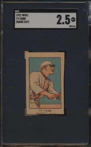 1921 W551 4 Ty Cobb Hof Sgc 2.  5 G,  58127