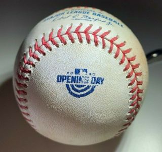 2020 Opening Day Game Baseball Mookie Betts 1st Ball In La Dodgers 7/30/20