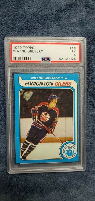 1979 Topps Wayne Gretzky 18 Rookie Card Hof Oilers Psa 5 Ex 42140024 Regrade
