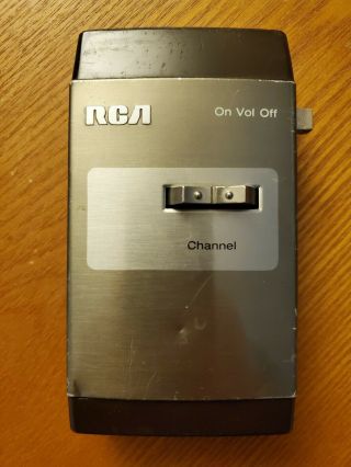 Vintage Rca Tv 1 - Button Clicker Remote Control 1960s On Vol Off Chanel Buttons