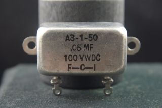 Fci Nos.  05 Uf 100 Vdc Bath Tub Oil Can Filter Capacitor