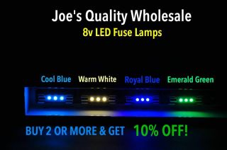(10) Led Lamps Color Choice - 8v/sansui Qrx - 5500 - 6500 - 7500/qr - 4500 Qr - 6500/890 - Db
