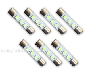 7 Warm White 8v Led Lamp Fuse - Type Bulbs For Marantz 2240b,  2245,  2250 - 7ww