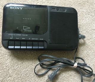 Sony Tcm - 818 Cassette Recorder W/ Power Cord And