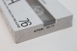 1 TDK SA76 Blank Cassette Tape High Bias Type II White 2