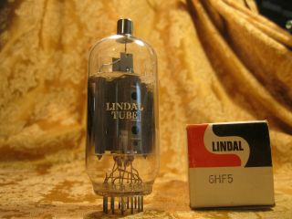 Vintage Single Nos Nib Lindal Ge 6hf5 Vacuum Tube Bitmatic