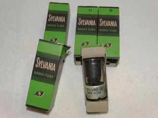1 X 6sj7gt Sylvania Glass Tube Nos Nib (4 Available)