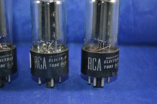 (1) Strong Testing Quad Of RCA 5Y3 Rectifier Vacuum Tubes 3