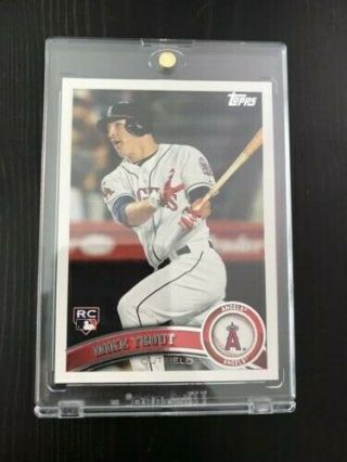 2011 Topps Mike Trout Rookie Card Rc Us175 Sharp Corners,  Centered