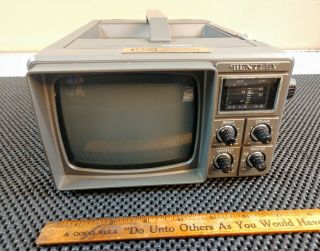 Bentley 5” Portable Black - And - White Television Arch Coal Wv Safety Award
