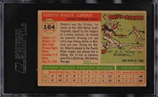 1955 Topps Roberto Clemente ROOKIE RC 164 SGC 2 GD 2