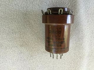 Vintage Peca Pomona Electronics 9 Pin Test Socket Tvs - 9 Adapter Tube