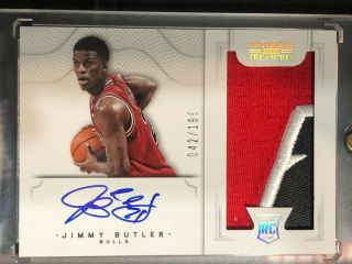 Jimmy Butler 2012 - 13 National Treasures Rookie 3clr Patch Auto Rc Rpa 042/199