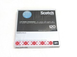 Scotch 3m Lownoise / Dynarange Blank Teel To Reel Magnetic Tape,  213 - 1/4 " - R120
