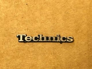 Vintage Technics Silver Metal Id Nameplate Badge For Technics Sl - Bd3 Turntable